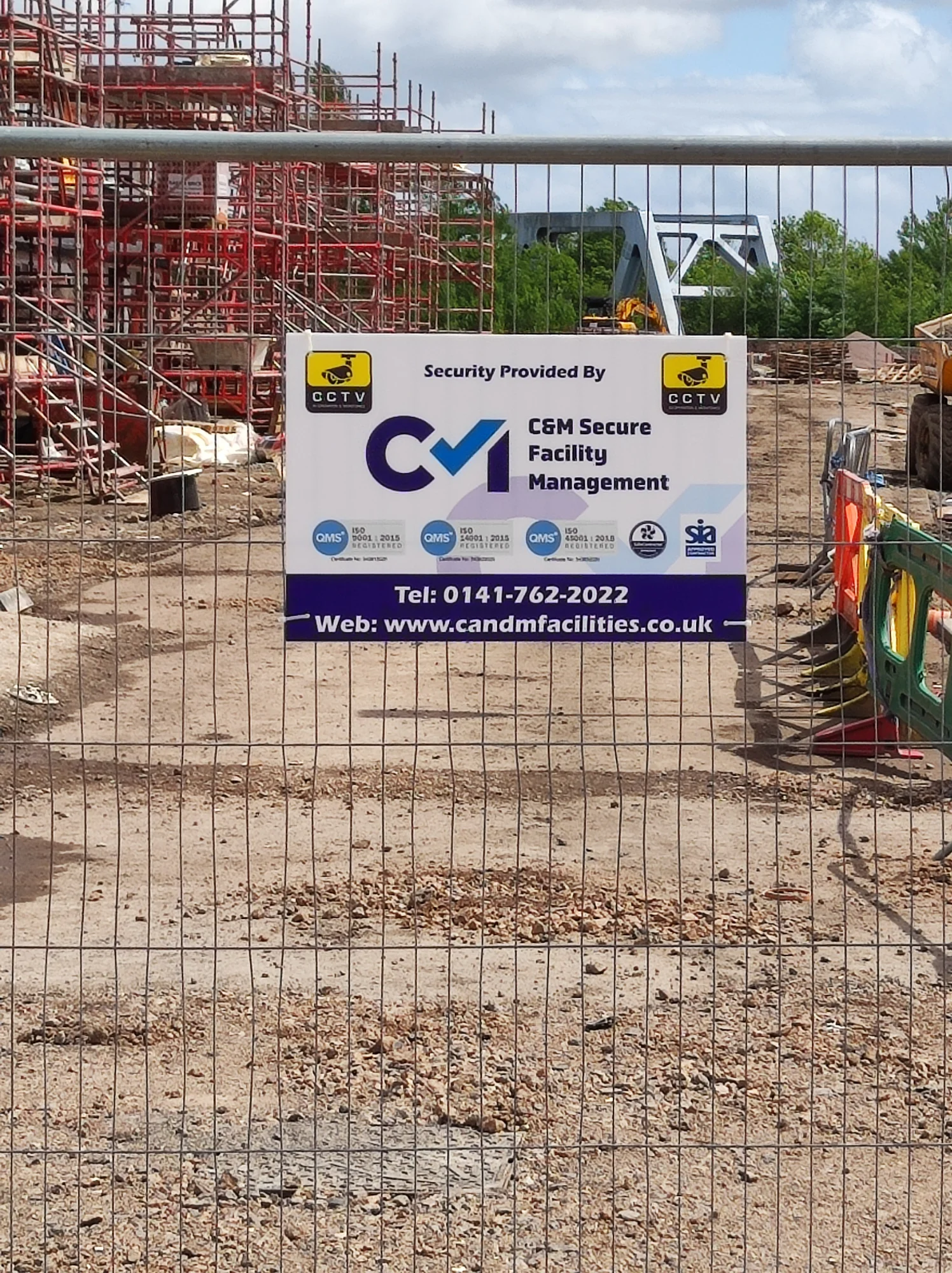 Construction site fencing